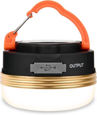 Flintronic Lampes de Camping, Lampe de Tente LED Rechargeables, 4 Modes USB Portable SOS Light avec Base Magnétique et Crochet IP43 Étanche pour D'extérieur, Randonnée, Pêche, Coupures Courant (1PC)