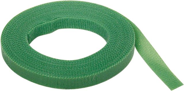 Wolfcraft 5 m Lien auto-agrippant pour fixer sur tuteur et relier délicatement ensemble les tiges des plantes, à découper à la longueur voulue, Vert