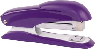 Idena 11546 - Agrafeuse 13 cm, 50 agrafes 24/6 incluses, violet, pour 20 feuilles, 1 pièce