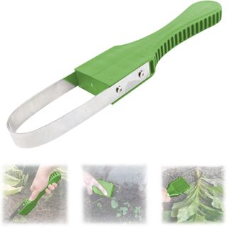Desherbeur Manuel, Grattoir à Désherbage Manuel, Arrache Mauvaise Herbes Jardinage, Désherbage en Acier Inoxydable avec Poignée en Plastique, Arrache Mauvaise Herbe pour Désherber, Desserrer