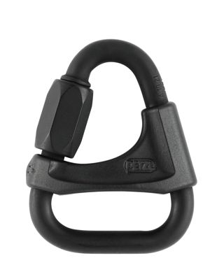 PETZL Maillon Rapide Triangulaire Acier P11 8BN Delta, 8 mm, Noir