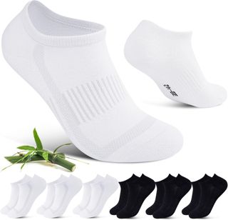 Cirorld Chaussettes Sport en Bambou Coton Mixte 6 Paires 39-42 & 43-46 | Respirantes & Anti-Odeurs | Antibactériennes & Absorbantes | Taille Unique Couleurs Assorties