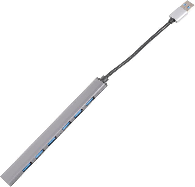 Hub USB à 7 Ports, Adaptateur USB 3.0 pour Transferts rapides