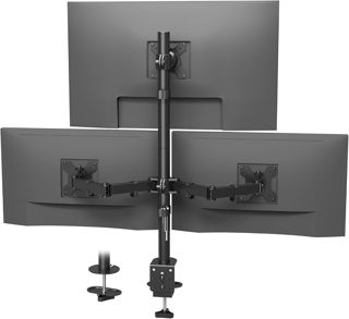 BONTEC Support Ecran PC Double Vertical, 13-34 Pouces, 10 kg par Bras