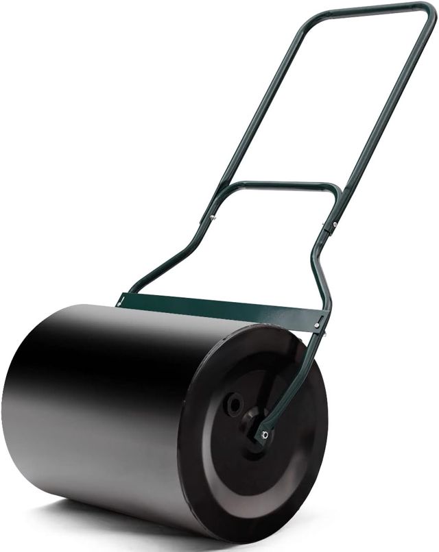COSTWAY Rouleau à Gazon en Métal de 60 L Largeur de 50 cm (50 x 40 x 126 cm)