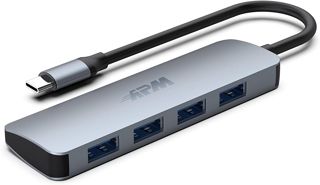 APM Hub USB C, 4 en 1, vers 4 Ports USB A 3.0, 5 Gbps, Adaptateur USB Type-C, Compatible avec Windows MacOS Linux ChromeOS PC SteamDeck XPS Surface MacBook Chromebook, 570323