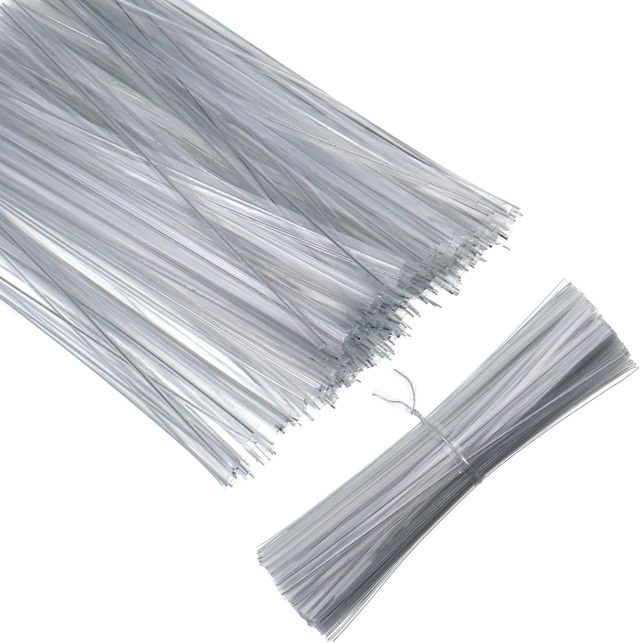 Thinp Lot de 1 000 attaches torsadées transparentes de 10,2 cm en fil métallique réutilisables pour sacs en plastique, pain, sacs de café, emballages cadeaux, bandes d'attache pour plantes de jardin