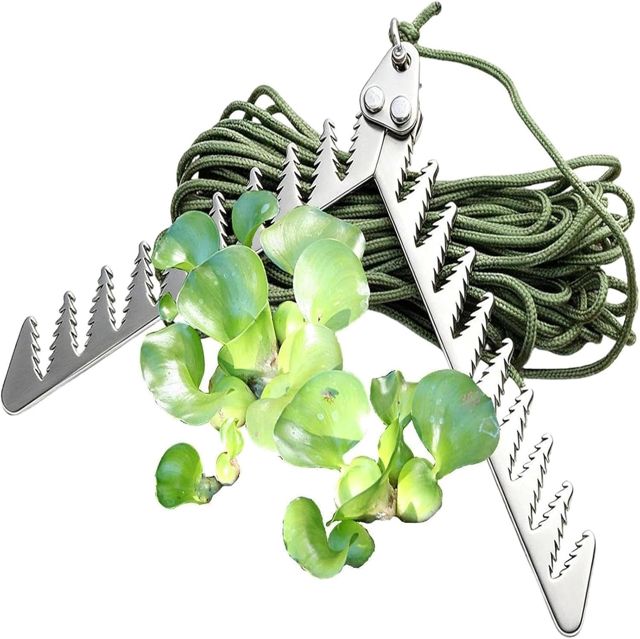 Coupe Herbes Aquatique Pliable - Râteau Dentelé Pour Étang Outil Nettoyage