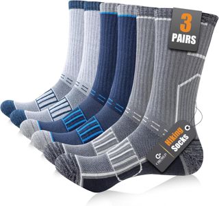 Circorld Chaussettes Homme 43-46 37-42 47-50, Chaussette de Sport Homme, Anti-Ampoule, Anti-Odeur, Absorbant l'Humidité, Chaussettes Coton Respirantes pour Running, Randonnée, Cycliste, Travail