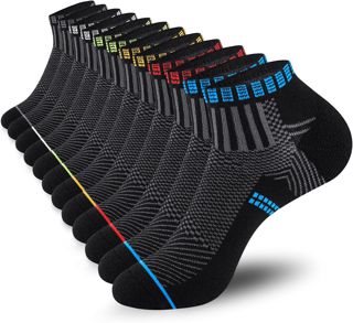 Chaussette Homme Femme, Chaussettes Basses Courte Homme, Lot de 6 Paires Chaussette Homme en Coton Respirant et Anti-transpiration, pour Running, Travail, Sport, Marche, Casual