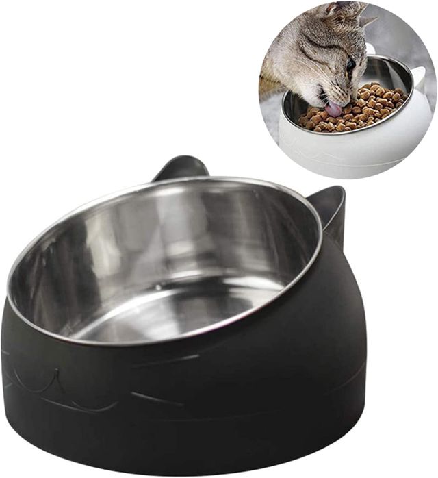 Gamelle Chat, Gamelle pour Chat Chien, Gamelle Chat Inclinée, Bol Chat