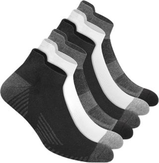 NAVYSPORT 6P Chaussettes de Sport en Coton Homme et Femme | Socquettes Chaussettes Basses Mi-Hautes Hautes | Technologie DRI-WIK d’Évacuation de l’Humidité | Talon, Pointe Renforcés | Lot de 6 Paires