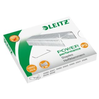 Leitz Lot économique d'agrafes pour agrafeuse 5500, 5501, 5502, 5504, 5505, 5508, 5522, 5524, 5526, 5533, 5560 et pince agrafeuse 5548. (1000, 26/6 (Art. 557 2))
