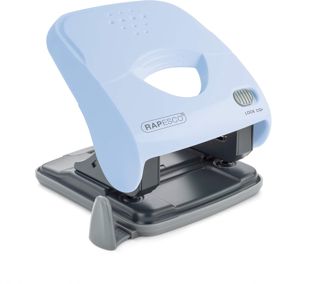 Rapesco 1528 Perforatrice 2 Trous à Moins d'Effort X5-40ps, Bleu Pastel