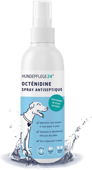 Spray Antiseptique Chien et Chat 125ml - Désinfecte, apaise, soigne et protège Toutes Sortes de blessures sans brûler - Spray Cicatrisant Chien avec des ingrédients éprouvés