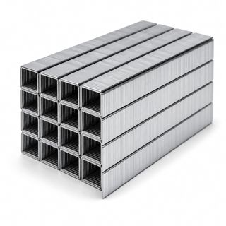 Topolenashop Agrafes Métalliques 6/4 mm Argenté - Lot de 3000 Pièces pour Agrafeuses Standard - Compatible Art 130 - Perfore 2 à 15 Feuilles de 80 g/m²
