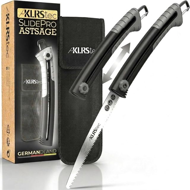 KLRS SlidePro Scie d'Élagage 25 cm – Scie Pliante à Main Rétractable SK5