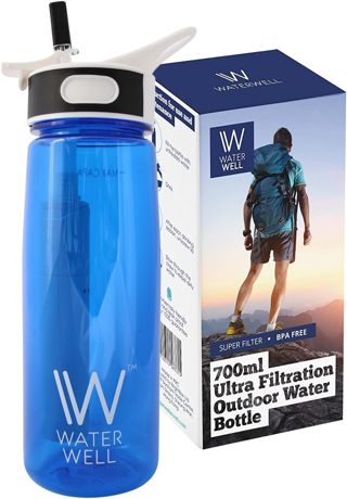 Purifie l'eau en éliminant 99,9% des bactéries et parasites d'origine hydrique // 1500 Litres 700ml // Filtration Ultra de la Paille et Bouteille Fibres de Membrane de Filtration d'Eau et de Filtre