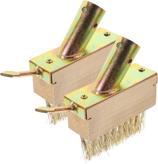 Holibanna 2 Pieces DéSherbage Brosse MéTallique Outils Patio Mauvaises Brosse Head Set Remplacement Jardinage DéSherbage Outil Mauvaises Remover pour en Plein Air Patio Pavage