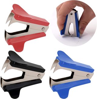 D'agrafes Extracteur,3 Pack Professional Outil Duty Dégrafeuse avec Mâchoire en Acier Mini Ôte-agrafes Extracteur d'agrafes Retire Agrafe Outil pour l'école Bureau et Maison Couleurs Aléatoires