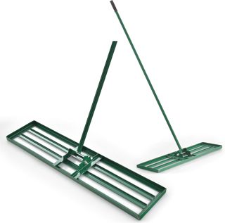 SOARS Râteau de Nivellement de Pelouse 75 X 25 CM, Râteau de Jardin avec Poignée Ergonomique Antidérapante de 170 CM, Fabriqué en Métal de Haute Qualité, pour Jardin, Cour, Terrain de Golf