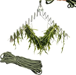 Coupe-Herbes Aquatique,Attrape-Pliable À Griffes Dentelées | Outils De Nettoyage pour Étang avec Corde De 20 m,pour Milieu Aquatique, Quai, Canal, Rivage, Plage, Paysage, Pêcheurs,