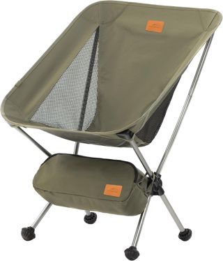 Naturehike Chaise de Camping Pliante, Pportable Confortable Chaise de Plage Pliable Légère avec Sac de Transport, Capacité de Charge de 120 kg pour l'extérieur, Plage, Pêche, Camping (Jaune S)