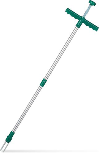 Relaxdays Désherbeur Manuel, arrache-Pissenlit, Griffes & éjecteur, enlève Mauvaises Herbes sans se pencher, 100cm, Vert