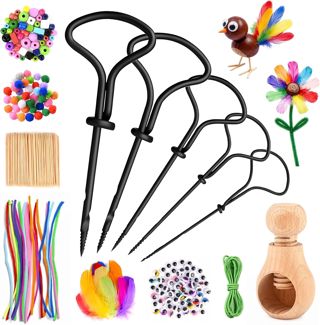 Pfloge® Lot de forets de châtaignier avec support de châtaigne, kit de bricolage pour enfants avec foret de 1,5 à 5 mm, châtaigne, automne, kit de bricolage avec accessoires de bricolage pour enfants