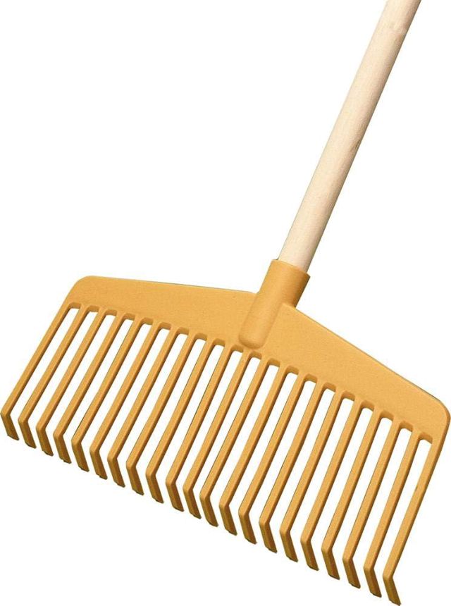 Jost LR21PP Râteau en Plastique 38 cm, Jaune
