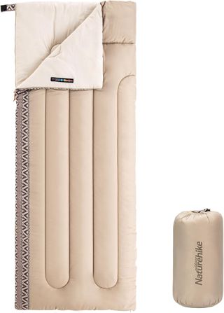 Naturehike Sac De Couchage Adulte Et Enfants De Camping Et Randonnée 3 Saisons 13-20℃ Léger Rectangulaire Spliceable, Duvet Léger, Chaud, Imperméable, Jumelable