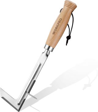 WORKPRO Couteau Désherbeur Fissure avec Manche en Bois