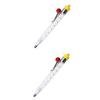 Alipis 2 Pièces thermomètre à bonbons thermomètre de sécurité sucette gril kitchen galetiere polyvalent sécuritaire nourriture ustensiles de cuisine Verre trempé