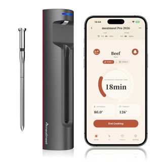 Pro 2026 Thermomètre à viande sans fil avec Bluetooth 5.4, 6 Capteurs