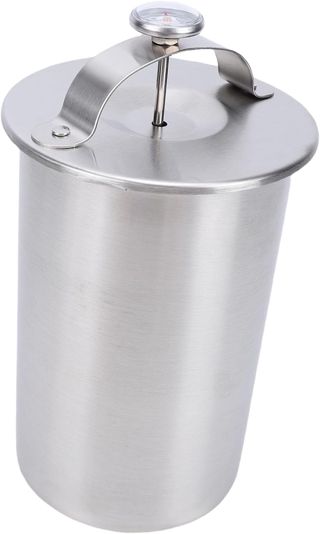 JTLB Presse-Viande en Acier Inoxydable 304 avec Thermomètre, Machine à Jambon en Acier Inoxydable, Outil de Presse à Viande pour la Cuisine, Résistant à la Rouille et Facile à