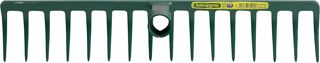 Leborgne - Râteau Forgé 16 Dents Courbées Sans Manche - Idéal Pour Ratisser Niveler Épandre Sable Graviers Et Ramasser Débris - Résistant Et Robuste - 40 cm
