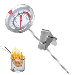 Thermometre Cuisine Sonde, Thermomètre de Cuisine en Acier Inoxydable 304, Thermometre Viande, Thermomètres à Viande, Thermomètre pour Friteuse, Instantané 290 °C / 550 °F