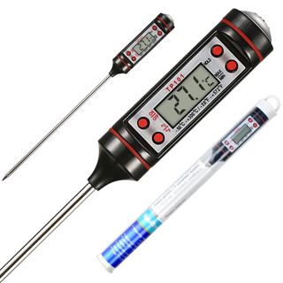 Thermomètre numérique de cuisine – Sonde pour viande, vin, barbecue – Lecture LCD rapide – Plage de température -50 °C à 300 °C – Cuisson au four, friture