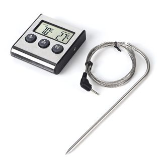Thermomètre Numérique pour Viande et Barbecue, Fonction Minuterie de Cuisson, Accessoire de Cuisine pour la Cuisine à Domicile