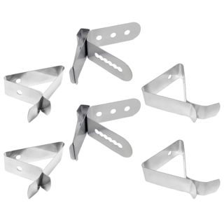 NOLITOY Porte-thermomètre Clips Légers pour Sonde Cuisine en Acier Inoxydable 304 6 Pièces Protège les Brûlures Support Sécurisé pour Café
