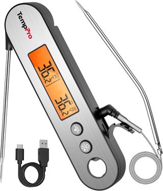 TempPro TP610 Thermomètre à lecture instantanée à double sonde