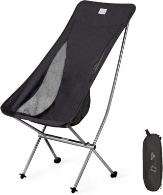 Naturehike Chaise Pliante Camping Confortable Fauteuil Pliant Camping Siege de Peche Chaise de Sac à Dos Portable Ultra Légère pour Camping et Randonnée Bikepacking Cyclisme