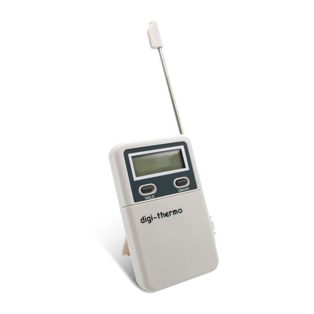 DOJA Barcelona | Thermomètre Digital Portable avec Sonde | Pack 1 | Thermometre Digital 1M | -50°C+300°C | 107x59x19mm | Cuisine Accessoires | Pour Thermometre Congelateur, Thermomètre