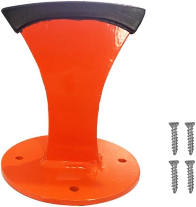 Fendeur manuel pour bois de moins de 50 cm, fendeur de bûches en métal pour cheminées, fours à pizza, barbecues et utilisation en camping en plein air (orange)
