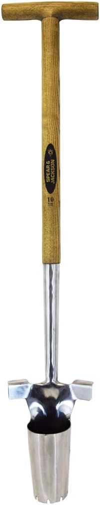 Spear & Jackson 4813BP Plantoir traditionnel en acier inoxydable à long manche