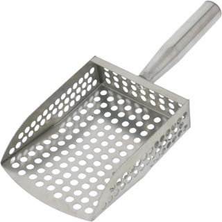 Râteau de plage robuste en acier inoxydable avec râteau à puces pour la recherche de métaux, pierres lors de la promenade sur la plage, outil de sable pour chasseurs de trésors, outil de jardin