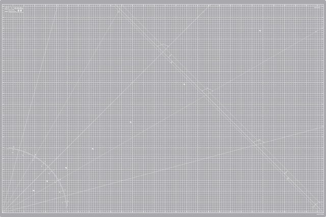 Elan Tapis de Découpe A2 Gris, Planche à Découper 45x60 cm à 5 Couches
