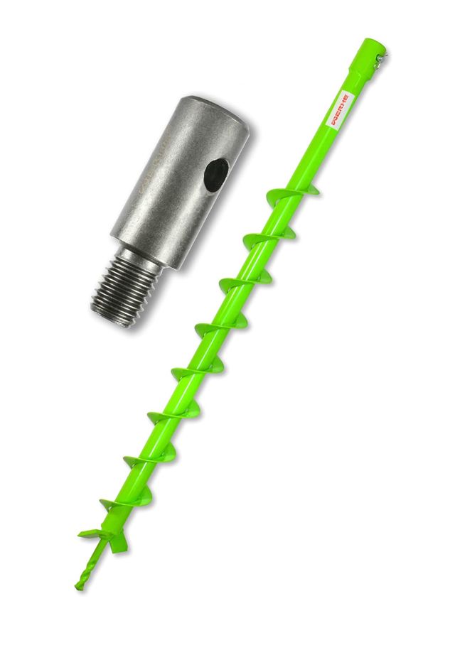 WERHE Tarière 50 mm avec M14 Adaptateur, Acier avec Lames Carbure, 80 cm