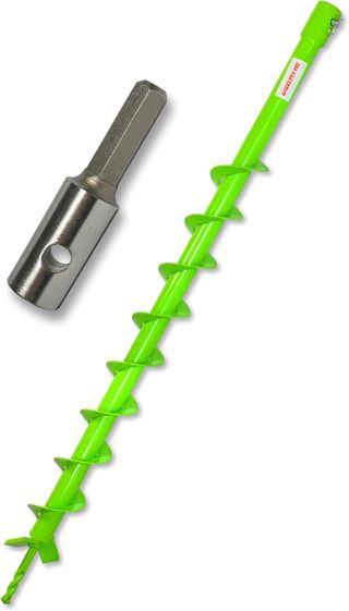 WERHE Tarière Ø 50 mm avec Adaptateur Hex, Acier, Pour Plantation