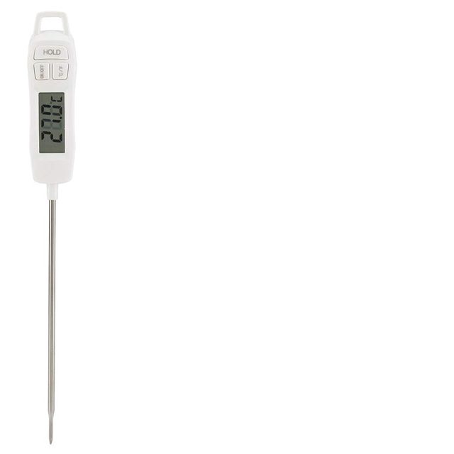 Fdit Thermomètre Alimentaire Numérique, Grand écran LCD avec Mesure Précise pour la Cuisine, Barbecue, Viande, Poisson, Soupe, Plage de -50 à 300 ℃
